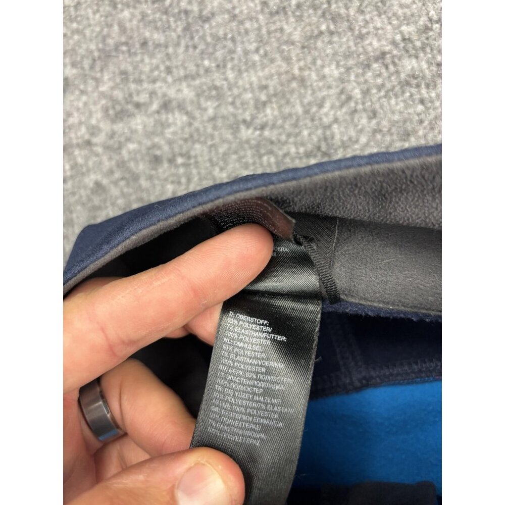 The North Face Jacket Mens Large Blue Navy Full Zip Fleece Colorblock Pockets - Picture 4 of 10